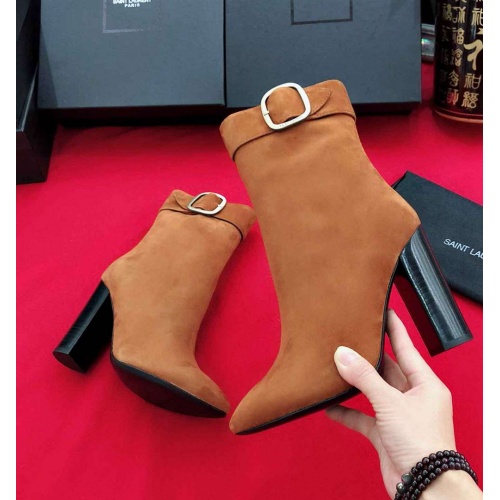 Replica Yves Saint Laurent YSL Boots For Women #456755 $122.00 USD for Wholesale