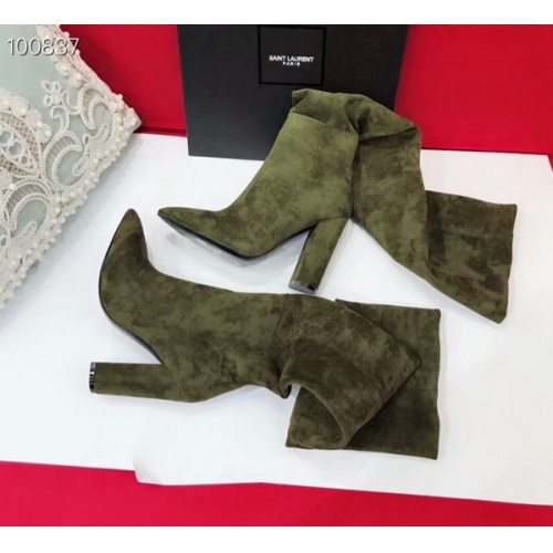 Replica Yves Saint Laurent YSL Boots For Women #456781 $129.00 USD for Wholesale