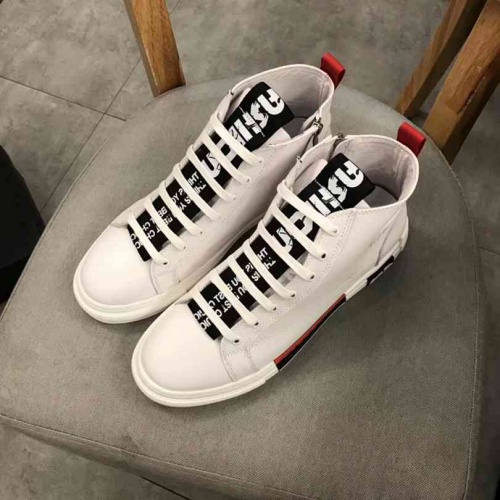 Armani High Tops Shoes For Men #456971 $92.00 USD, Wholesale Replica Armani High Tops Shoes