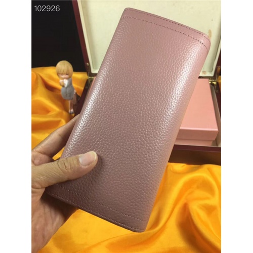 Replica MIU MIU AAA Quality Wallets For Women #457703 $43.50 USD for Wholesale