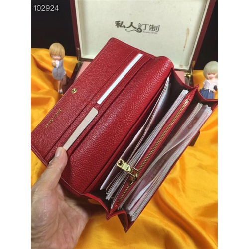 Replica MIU MIU AAA Quality Wallets For Women #457704 $43.50 USD for Wholesale
