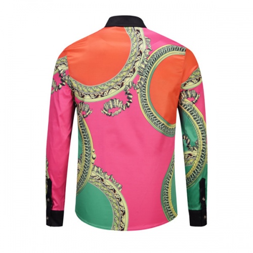 Replica Versace Shirts Long Sleeved For Men #458628 $41.00 USD for Wholesale