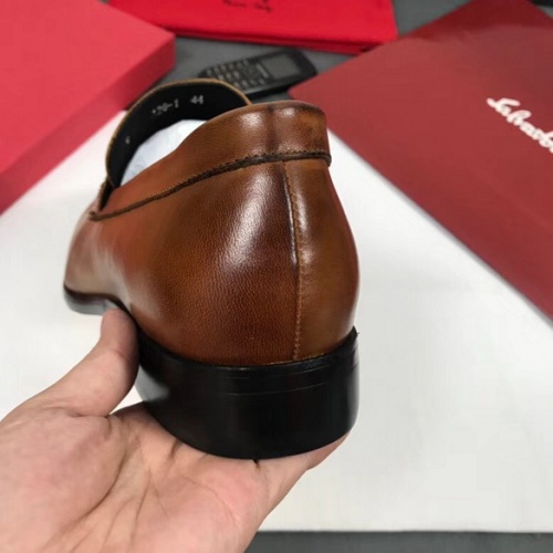 Replica Salvatore Ferragamo SF Leather Shoes For Men #458738 $98.00 USD for Wholesale