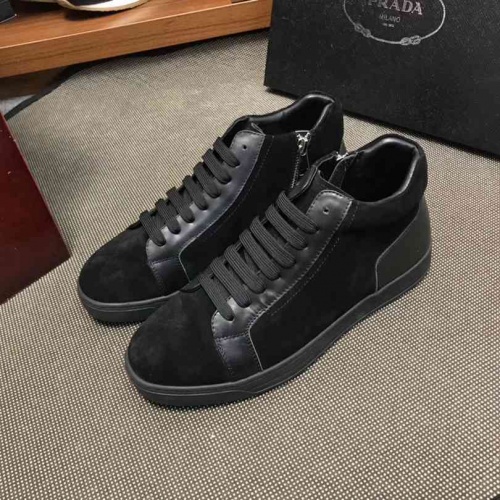 Prada High Tops Shoes For Men #458863 $98.00 USD, Wholesale Replica Prada High Top Shoes