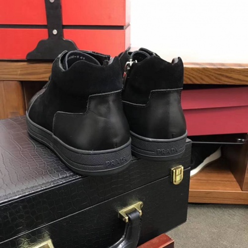 Replica Prada High Tops Shoes For Men #458863 $98.00 USD for Wholesale