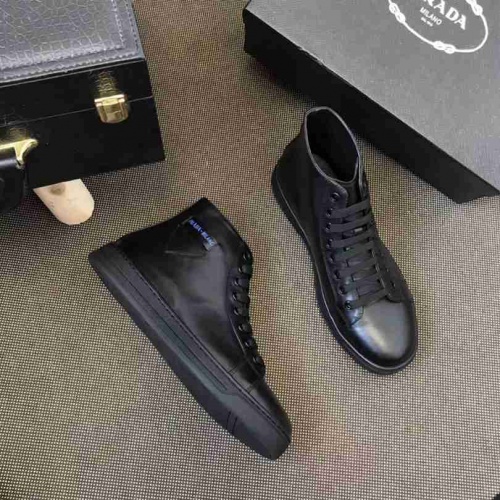 Replica Prada High Tops Shoes For Men #458864 $131.00 USD for Wholesale