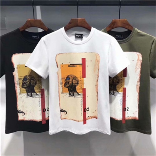Replica Dsquared T-Shirts Short Sleeved For Men #458921 $24.50 USD for Wholesale