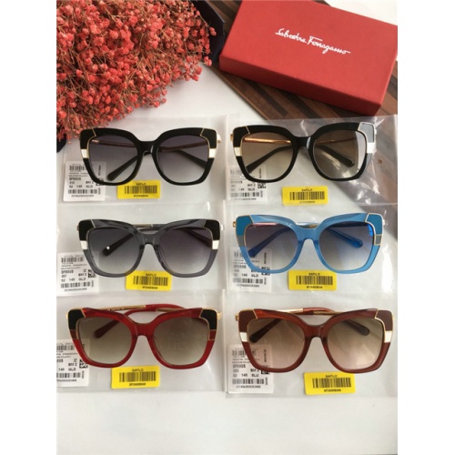 Replica Salvatore Ferragamo AAA Quality Sunglasses #459753 $71.00 USD for Wholesale
