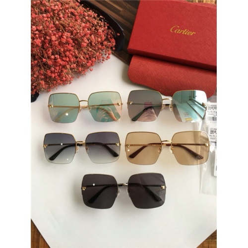 Replica Cartier AAA Quality Sunglasses #460412 $62.00 USD for Wholesale