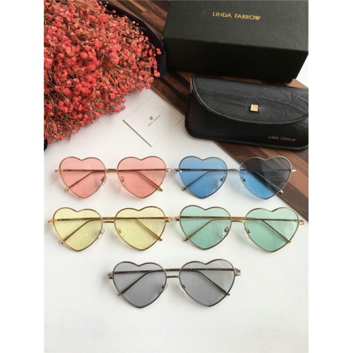 Replica Linda Farrow AAA Quality Sunglasses #460758 $62.00 USD for Wholesale