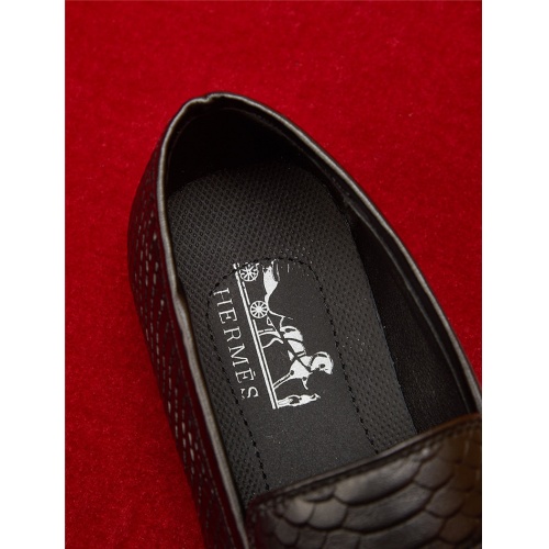 Replica Armani Leather Shoes For Men #462743 $85.00 USD for Wholesale