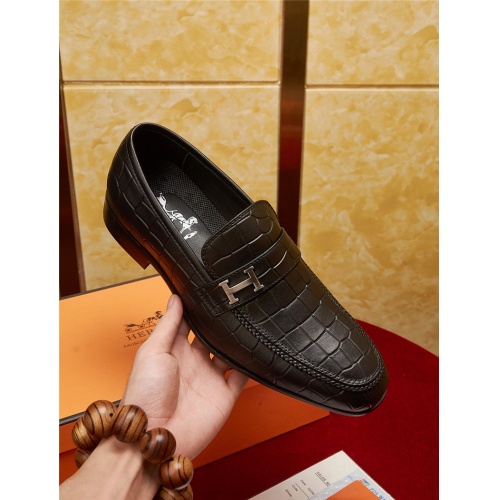Armani Leather Shoes For Men #462744 $85.00 USD, Wholesale Replica Armani Leather Shoes