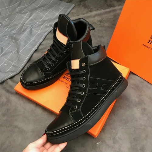 Replica Armani High Tops Shoes For Men #462762 $82.00 USD for Wholesale