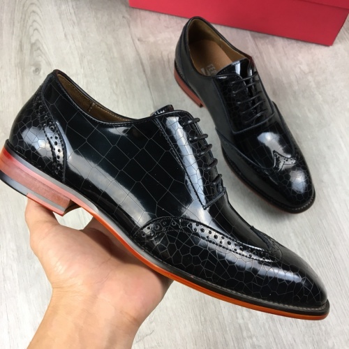 Replica Salvatore Ferragamo SF Leather Shoes For Men #463201 $85.00 USD for Wholesale