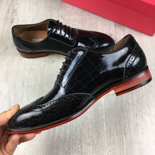 Replica Salvatore Ferragamo SF Leather Shoes For Men #463201 $85.00 USD for Wholesale