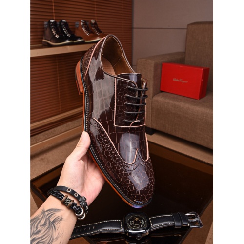 Salvatore Ferragamo SF Leather Shoes For Men #463202 $85.00 USD, Wholesale Replica Salvatore Ferragamo Leather Shoes