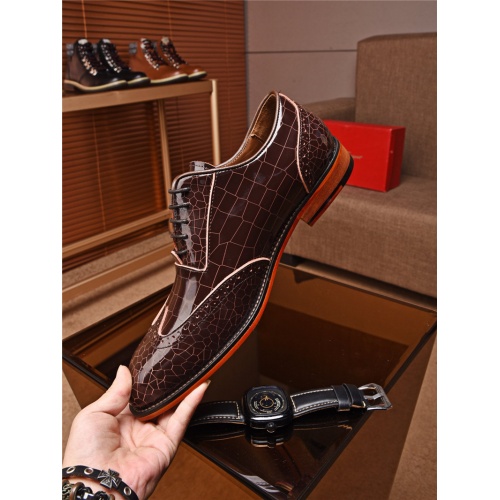 Replica Salvatore Ferragamo SF Leather Shoes For Men #463202 $85.00 USD for Wholesale