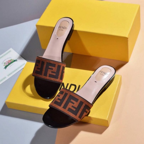 Replica Fendi Slippers For Women #463781 $63.00 USD for Wholesale