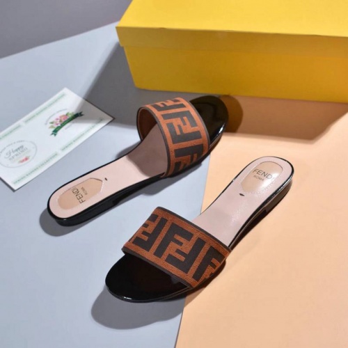 Replica Fendi Slippers For Women #463781 $63.00 USD for Wholesale