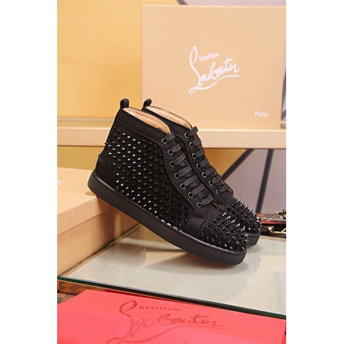 Christian Louboutin CL High Tops Shoes For Men #464164 $80.00 USD, Wholesale Replica Christian Louboutin High Top Shoes