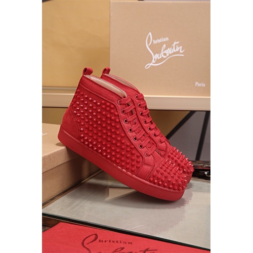 Christian Louboutin CL High Tops Shoes For Men #464165 $80.00 USD, Wholesale Replica Christian Louboutin High Top Shoes