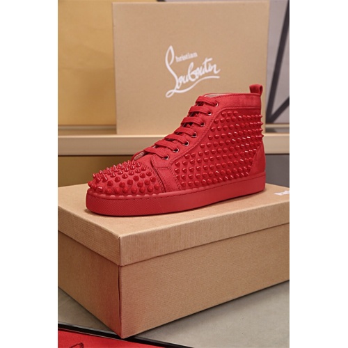 Replica Christian Louboutin CL High Tops Shoes For Men #464165 $80.00 USD for Wholesale