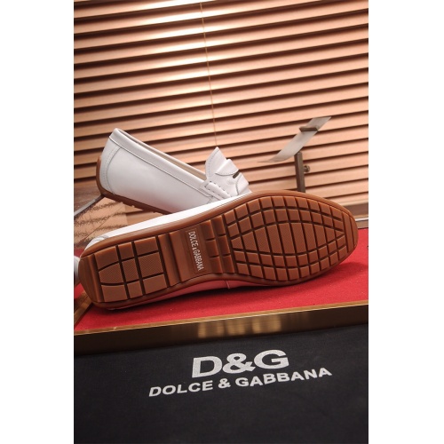 Replica Dolce&Gabbana D&G Leather Shoes For Men #464222 $82.00 USD for Wholesale