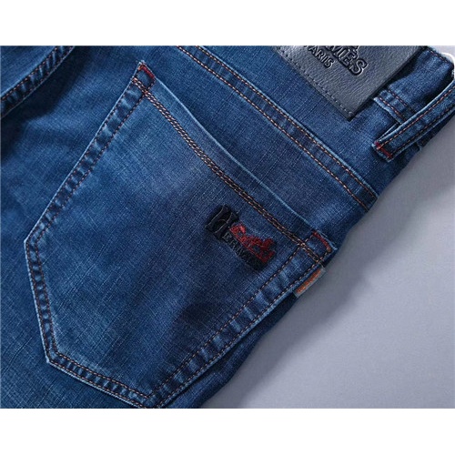 Replica Hermes Jeans For Men #465379 $42.00 USD for Wholesale