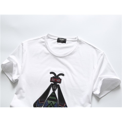 Replica Fendi T-Shirts Short Sleeved For Men #465612 $26.50 USD for Wholesale