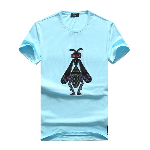 Fendi T-Shirts Short Sleeved For Men #465613 $26.50 USD, Wholesale Replica Fendi T-Shirts
