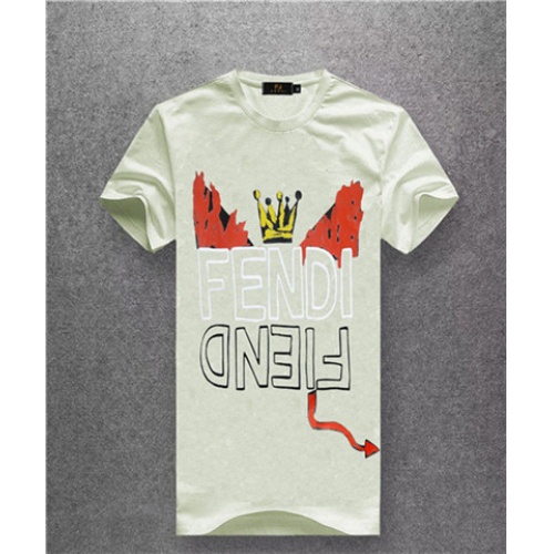 Fendi T-Shirts Short Sleeved For Men #467358 $25.00 USD, Wholesale Replica Fendi T-Shirts