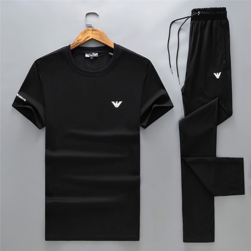 Armani Tracksuits Short Sleeved For Men #467513 $66.00 USD, Wholesale Replica Armani Tracksuits