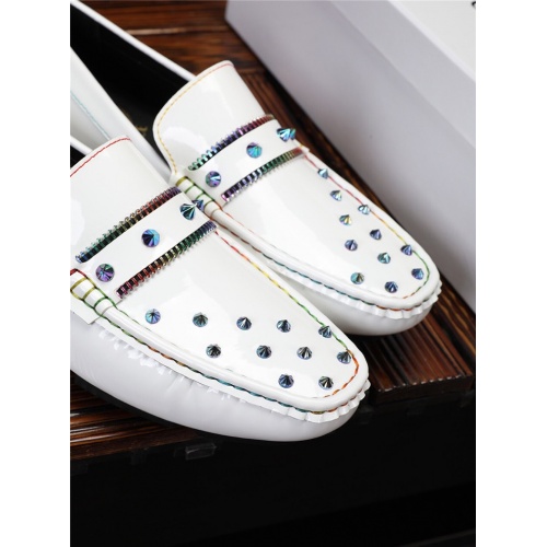 Replica Versace Leather Shoes For Men #468542 $75.00 USD for Wholesale
