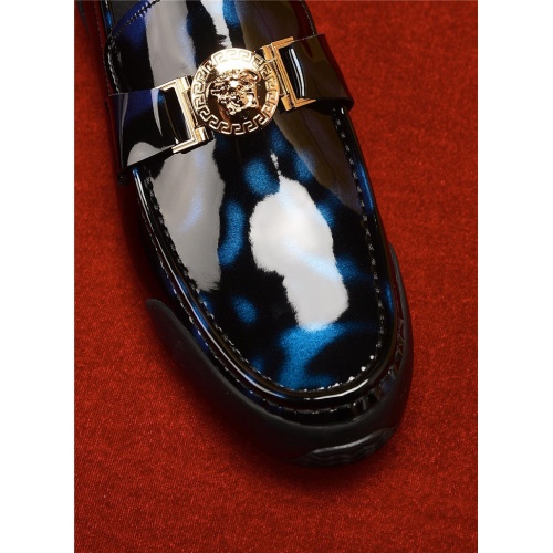 Replica Versace Leather Shoes For Men #468973 $75.00 USD for Wholesale