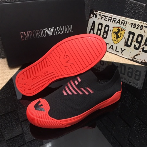 Armani Casual Shoes For Men #469363 $68.00 USD, Wholesale Replica Armani Casual Shoes