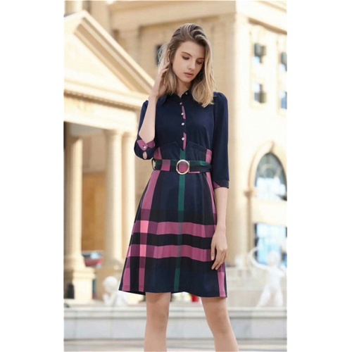 Burberry Dresses Middle Sleeved For Women #469388 $89.50 USD, Wholesale Replica Burberry Dresses