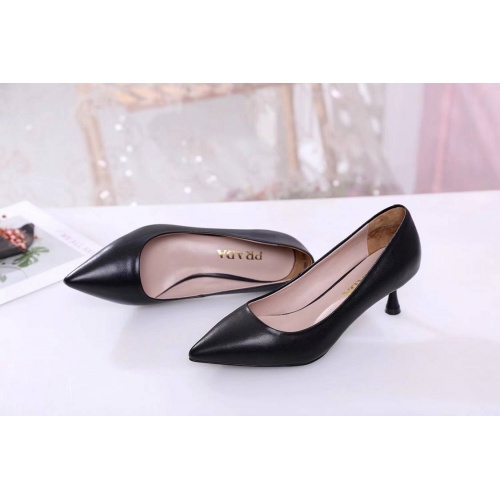 Replica Prada High-heeled Shoes For Women #469913 $68.00 USD for Wholesale