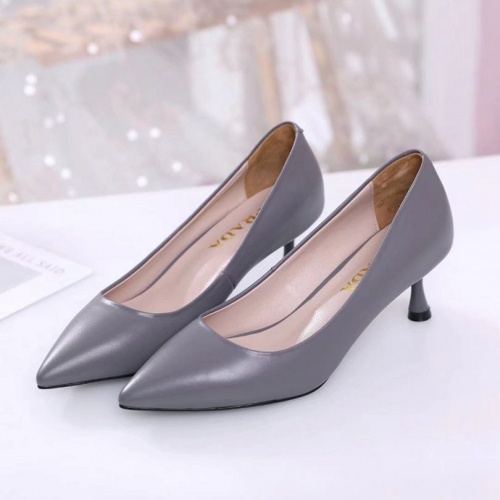 Replica Prada High-heeled Shoes For Women #469914 $68.00 USD for Wholesale