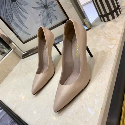 Replica Prada High-heeled Shoes For Women #469916 $68.00 USD for Wholesale