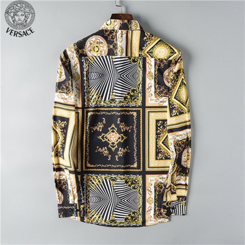 Replica Versace Shirts Long Sleeved For Men #469988 $39.00 USD for Wholesale