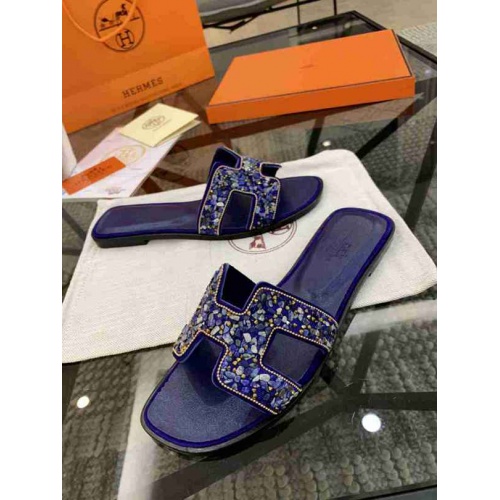 Hermes Fashion Slippers For Women #470623 $85.00 USD, Wholesale Replica Hermes Slippers