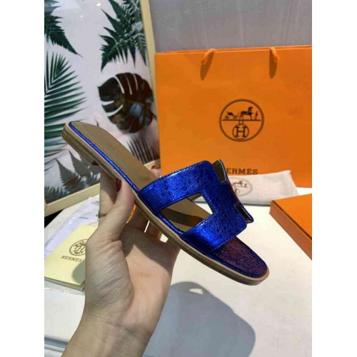 Replica Hermes Fashion Slippers For Women #470624 $82.00 USD for Wholesale