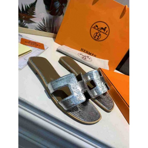 Replica Hermes Fashion Slippers For Women #470626 $82.00 USD for Wholesale