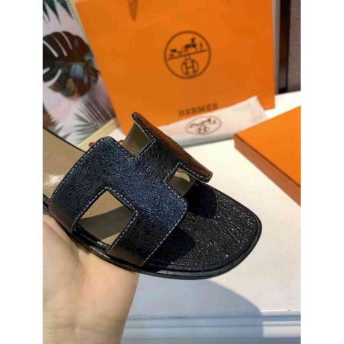 Replica Hermes Fashion Slippers For Women #470628 $82.00 USD for Wholesale
