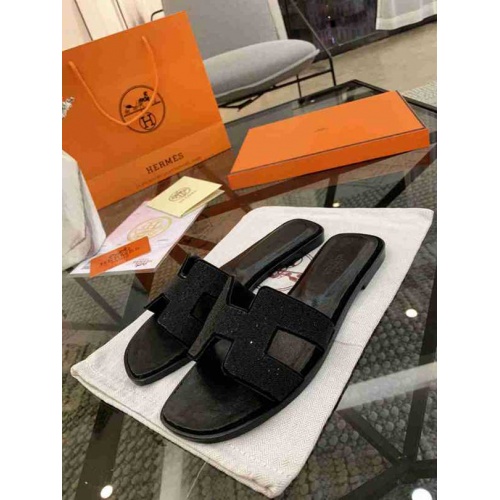 Replica Hermes Fashion Slippers For Women #470630 $85.00 USD for Wholesale