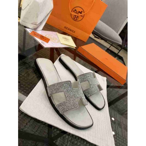 Hermes Fashion Slippers For Women #470633 $85.00 USD, Wholesale Replica Hermes Slippers