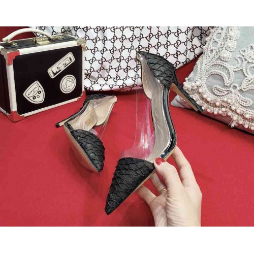 Replica Gianmarco Lorenzi High-heeled Shoes For Women #470700 $108.00 USD for Wholesale