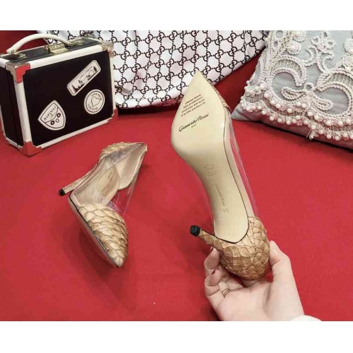 Replica Gianmarco Lorenzi High-heeled Shoes For Women #470703 $108.00 USD for Wholesale