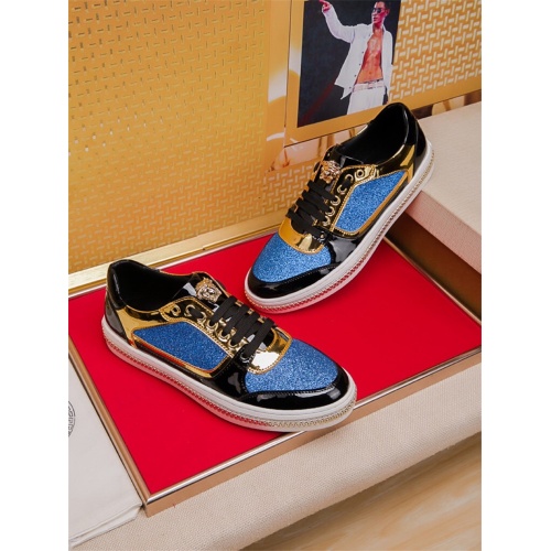 Replica Versace Casual Shoes For Men #471493 $77.00 USD for Wholesale