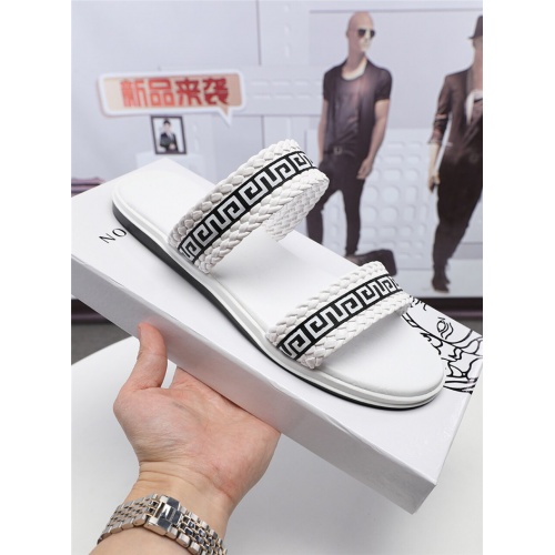 Versace Fashion Slippers For Men #471801 $42.00 USD, Wholesale Replica Versace Slippers